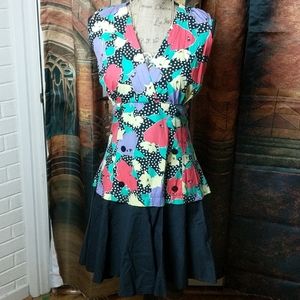 MASUKA DRESS NWOT SIZE 14 PETITE VINTAGE!!
